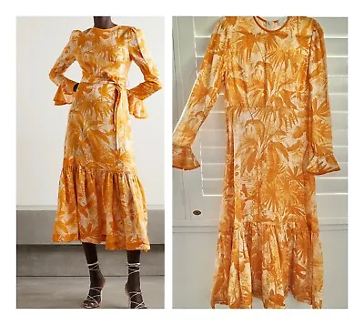 $225 • Buy ZIMMERMANN ~ Mae Linen Dress Saffron Yellow Size 4 / 14  ~ $650
