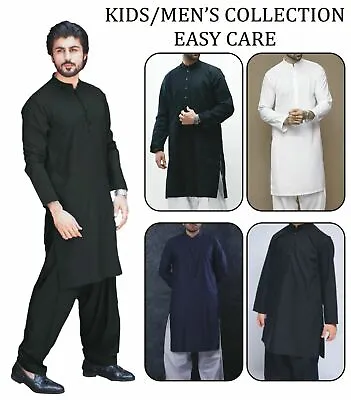 Men Boys Pakistani Shalwar Kameez Salwar Kurta Pajama Eid Weddings Casual Wear • £28.95