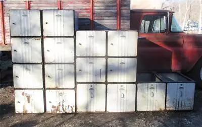 McGrew Machine Co Sanilok Industrial Metal Meat Locker Cabinets Vintage • $998