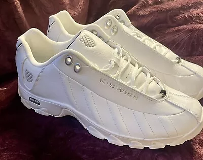 K-SWISS Athletic Sneakers Men Size 13 Memory Foam Shock Spring White ✨NEW No Box • $33