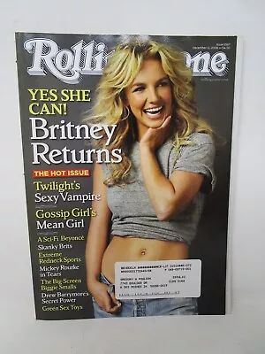 Rolling Stone Magazine December 11 2008 # 1067 Britney Spears Drew Barrymore • $6.49