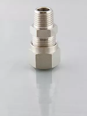 1/8 BSP To 8mm Compression Stud Fitting In Nickel Plated Brass Qty 1 • £3.29