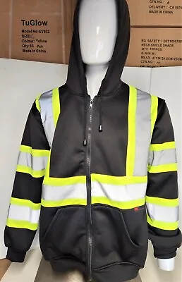 Class 3 High Visibility Safety Sweater Two Tone Sweater With Hoodie • $39.99