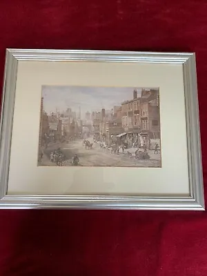 Louise Rayner - Chester - Foregate Street Towards The Clock - Framed Print • £15