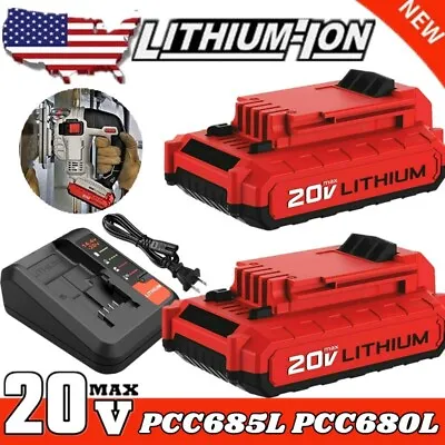 For Porter Cable PCC681L 20 VOLT 20V MAX Lithium-Ion Battery /Charger PCC685L • $19