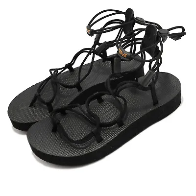 Teva Midform Infinity Black Women Casual Lifestyle Platform Sandals 1127890-BLK • $137.50