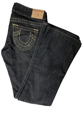 True Religion World Tour Bobby Dark Blue Denim Jeans Women’s Size 27 USA Bootcut • $29.50