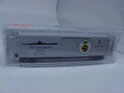 MICRO TRAINS  N Scale  NAVY Battleship Car  U S S ARGONAUT   Mib • $20