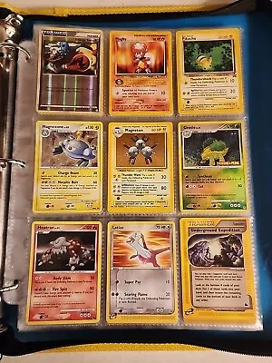 Pokemon Collection Binder Vintage Lot Of Cards Holos Rares WoTC Promos Etc • $69.99