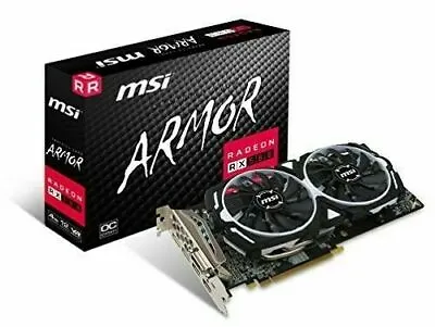 MSI Radeon Armor RX 580 4GB GDDR5 Graphics Card (RX 580 ARMOR 4G OC) • $145