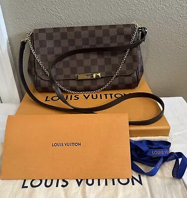 100% Authentic Louis Vuitton Favorite MM In Damier • $980