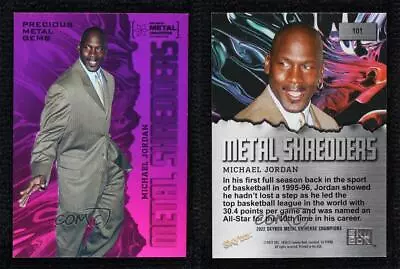 2022 Skybox Metal Universe Champions Shredders PMG Pink /75 Michael Jordan HOF • $579.99