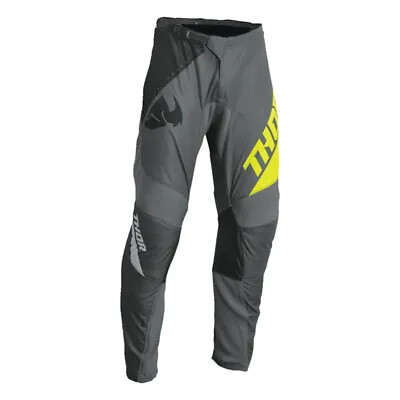 Thor Sector Edge Dark Gray And Acid Green MX Off Road Pants Men's Sizes 28 - 48 • $34.99