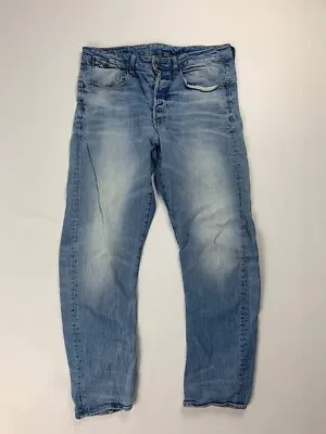 G-STAR RAW Wash Denim TYPE C 3D TAPERED Jeans W33 L32 Button Fly • $42.31