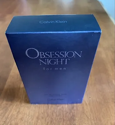 Obsession Night For Men By Calvin Klein Eau De Toilette 4 Fl Oz Empty Box Only • £9.41