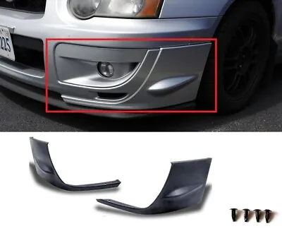 For 2004-05 Subaru Impreza Wrx Sti Gd 2pc Front Bumper Side Splitters Covers Cap • $79.48