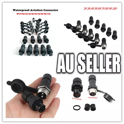 5 Set QL16 2/3/4/5-9/10 Pin Waterproof Electrical Aviation Plug Socket Connector • $15.99