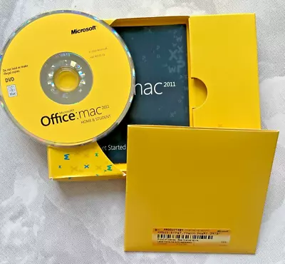 Microsoft Office Mac Home & Student 2011 (Product Key CD And Manual) • $19.99