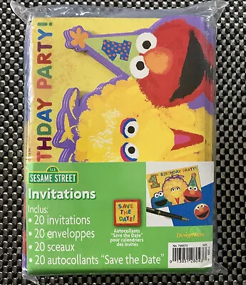 Sesame Street 1st Birthday Party Supplies 20 X Invite Invitations Pack Licensed • $5.79