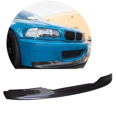 For Bmw Csl Style E46 M3 2001-2006 2d 4d Carbon Fibre Front Bumper Lip Spoiler • $399