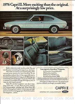 1975  Vintage Magazine Ad  For 1976 Mercury  Capri II • $7.99