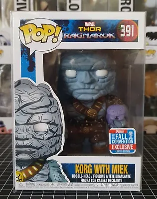 Funko Pop Vinyl / Marvel Thor Rangnarok - Korg With Miek NYCC 2018 Exclusive  • $65