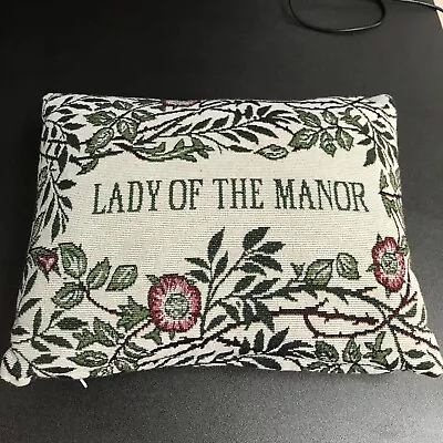 Past Times Lady Of The Manor Tapestry Style Cushion Country House 30 X 25 Cm • £20