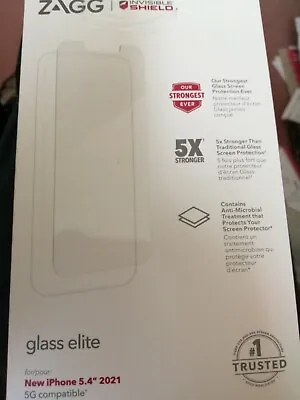 I-Phone Screen Protector 2021 ZAGG InvisibleShield Glass Elite 5.4 .  • £4.50