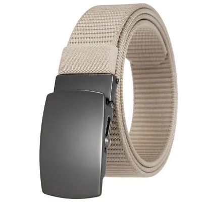 Men's Luxury Military Outdoor Nylon Canvas Belt Buckle Multicolor Waist Strap • $24.19