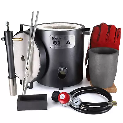 TOAUTO 12KG Propane Forge Gas Melting Furnace Foundry Kit Metal Copper Scrap US • $160.85