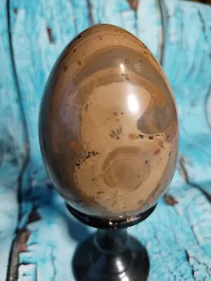 Vintage Polished Marble Onyx Egg 8.5 Cm High Easter Egg Gift-GC (5) • £9.95