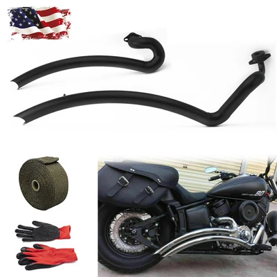 $135 • Buy USA Shortshots Staggered Exhaust Pipes For Yamaha V Star 1100 XVS1100 Dragstar