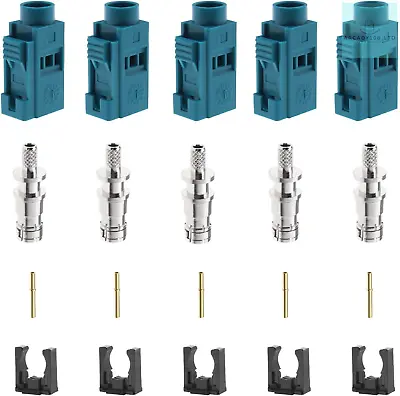 5 Sets Fakra Female Antenna Connector Repair Kit For Connecting RG174/RG316 Car • £16.04