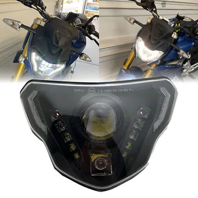 Motorcycle LED Headlight Front Bumper Lights With Angel Eye Fit For G310GS/G310R • $85.99