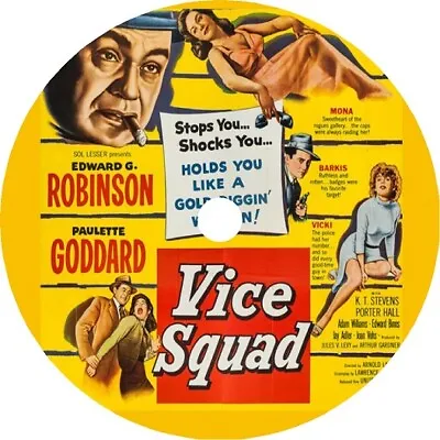 Vice Squad _1953 Edward G. Robinson Paulette Goddard V Rare Film Noir • £3.95