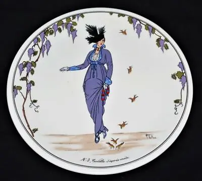 Villeroy & Boch DESIGN 1900 Bread Plate #3 Toilette D'Apres Midi Art Deco Women • $35.99