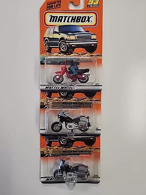 Lot Of 3 - Vintage 90s Matchbox Motorcycles - Police And Dirt Bike • $4.99