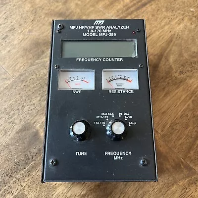 MFJ-259 Hf/vhf SWR Antenna Analyzer - UNTESTED - ONE OWNER / SAME DAY SHIP • $99