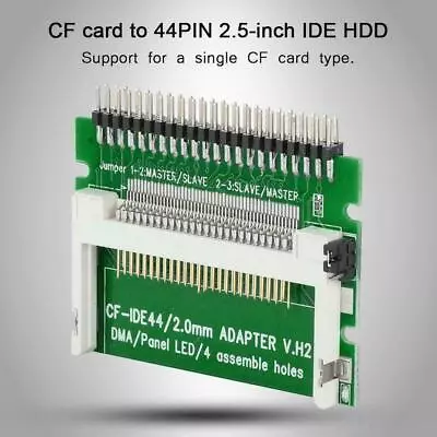 44-Pin CF Card To 2.5  IDE PC Hard Drive Converter C0Z0 Adapter U2D5 To CF X7B1 • £4.18