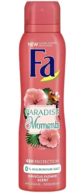 FA Paradise Moments Spray Deodorant Floral Scent No Aluminum 150ml • $7.76