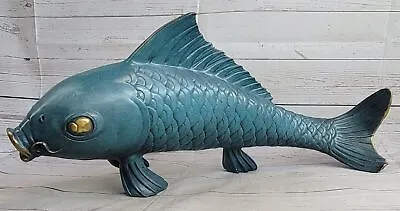 Bronze-Metal Large Sculpture Sport Fishing Trophies And Awards Hand Made Deal • $599