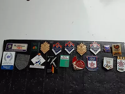 18 Assorted Media Olympic Pins • $24.95