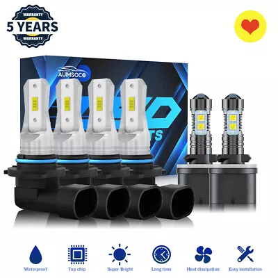 LED Headlights Fog Light Combo Bulbs For Dodge Stealth 1994 R/T Hatchback 3.0L • $43.99