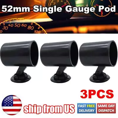 Universal 52mm 2  Turbo Boost Temp Press Single Hole Gauge Holder Pod Pillar • $18.69