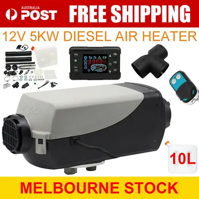 🔥Diesel Air Heater 12V 5KW Tank Remote Control Thermostat Caravan Motorhome RV • $112