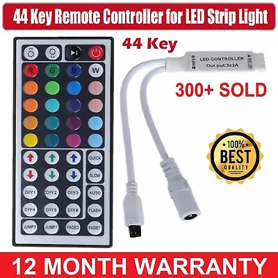 Mini 44 Key IR Remote Controller Box AC/DC 12V For 5050 3528 RGB LED Strip Light • $7.49