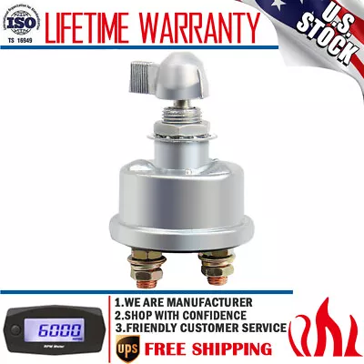 12V Master Battery Disconnect Switch 2 Post SPST Kill Cut-Off Nascar Marine ATV • $16.99