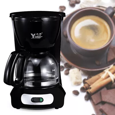 $46 • Buy Electronic Coffee Machine Drip Filter Brew Coffee Espresso Maker 4-6 Cups 220V