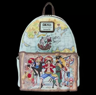 Loungefly One Piece Straw Hat Pirates Mini Backpack In Hand • $170