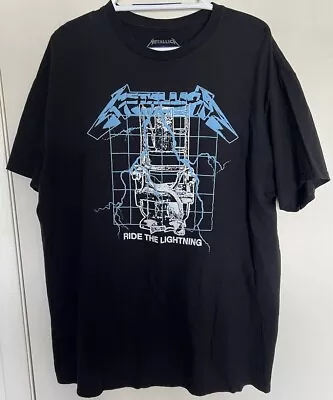 Merch Traffic Metallica Ride The Lightning Black T-Shirt Size XXL!! • $12.99